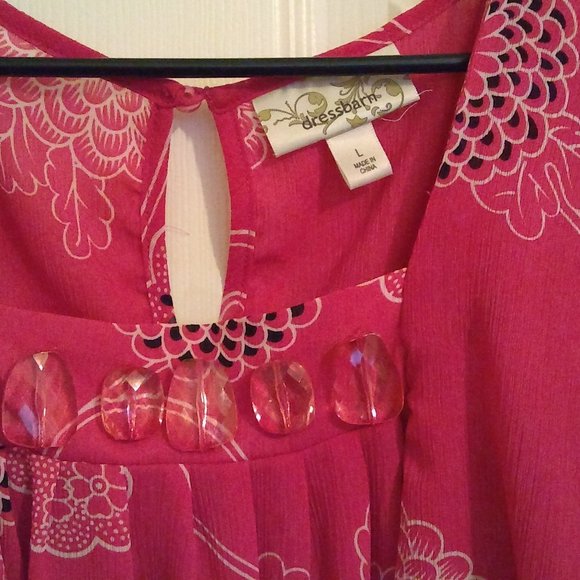 dressbarn  Pink Floral Print Blouse - Picture 2 of 5
